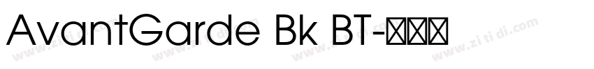 AvantGarde Bk BT字体转换